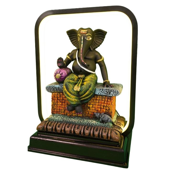 LED Sofa Ganesh in Sitting Posture - Image 6