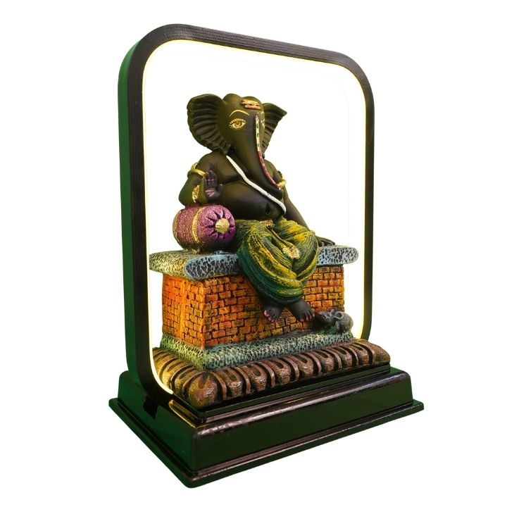 LED Sofa Ganesh in Sitting Posture - Image 5