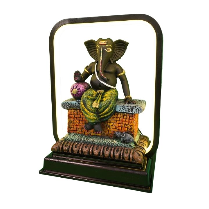 LED Sofa Ganesh in Sitting Posture - Image 4