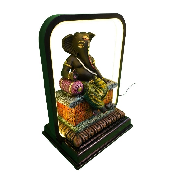 LED Sofa Ganesh in Sitting Posture - Image 2