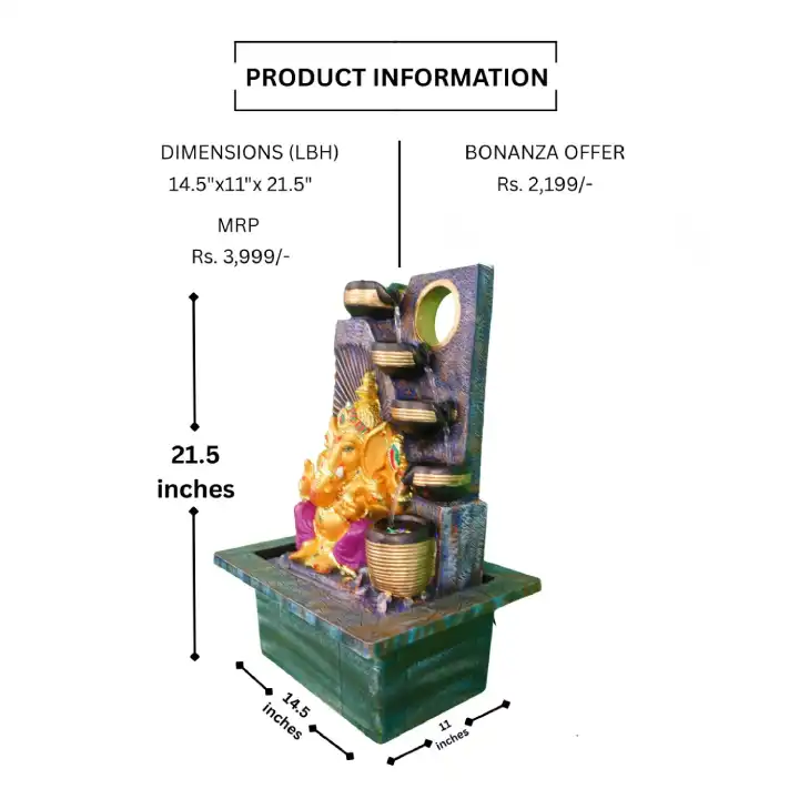 Lord Ganesh, Flowing Fountain - Image 4