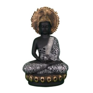 Serene Meditating Buddha (with Halo)