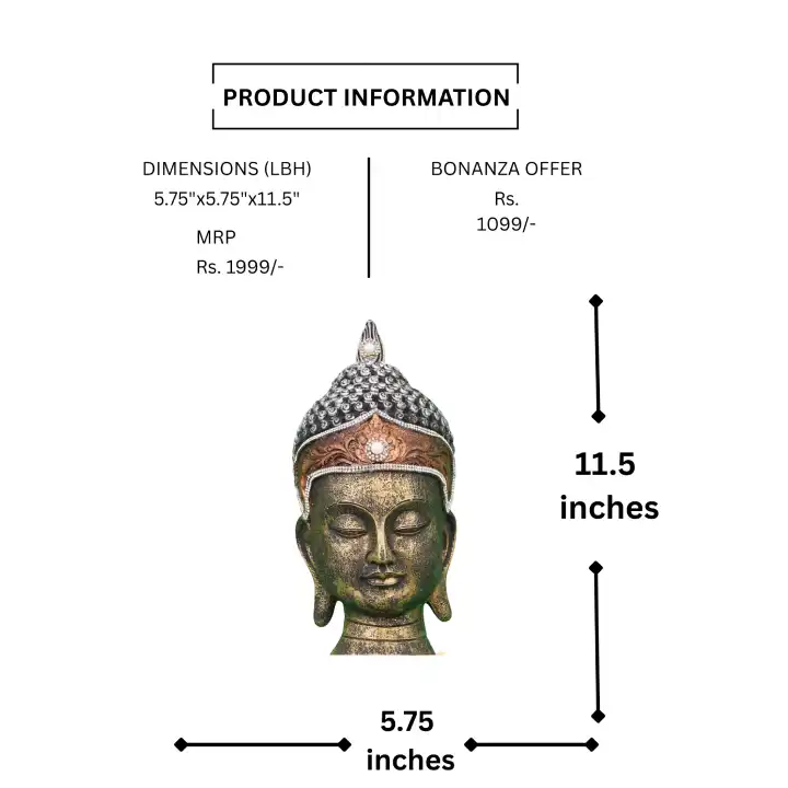 Textured Buddha Head (3 Colors) - Image 7