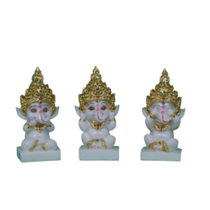Trio of Ganesha's Three Wisdoms